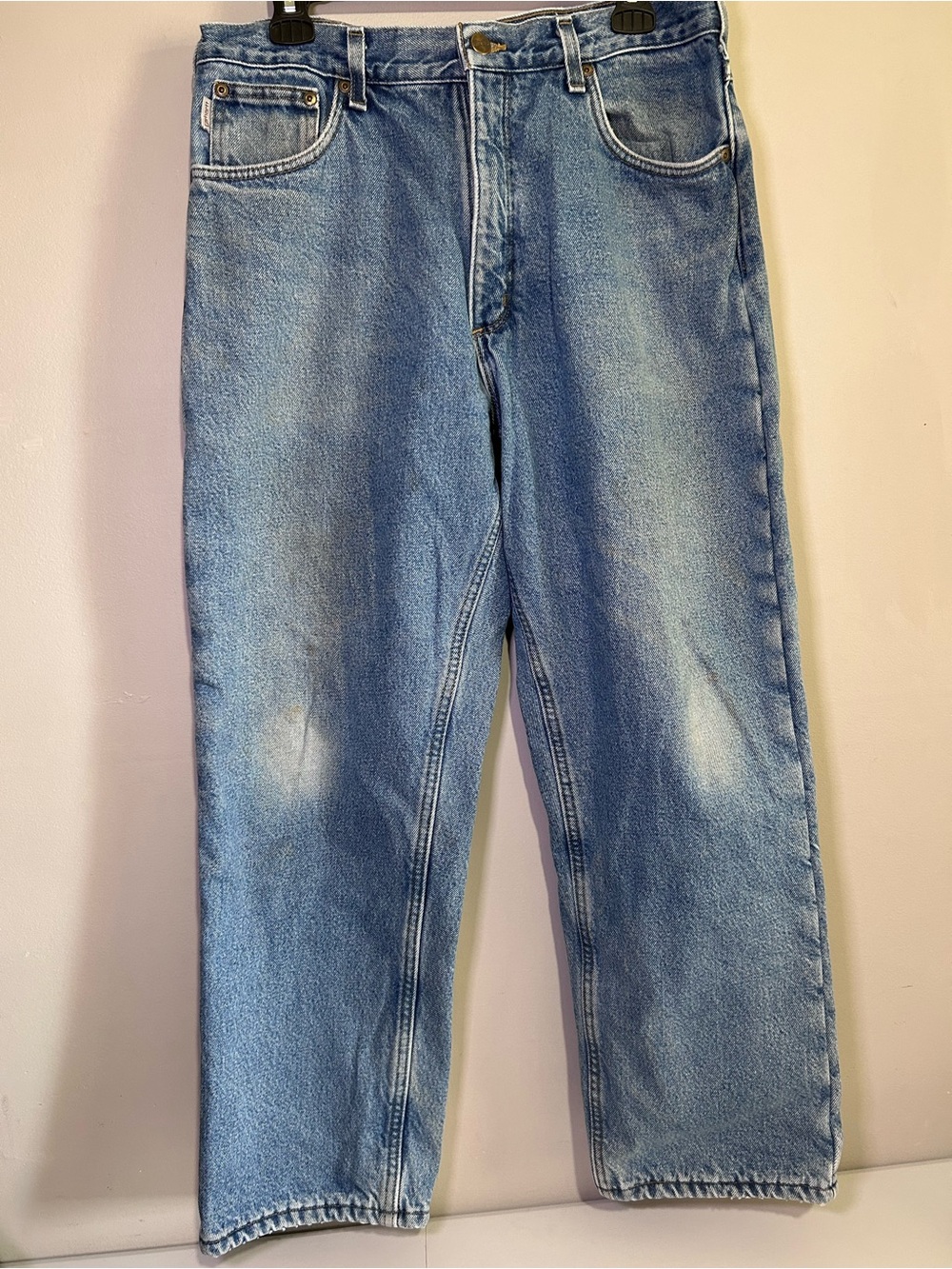 Carhartt B155 DST Fleece Lined Jeans Men’s 36x30 Relaxed Fit Workwear